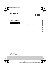 Vadovas Sony Bravia KDL-43WE753 Skystakristalis televizorius
