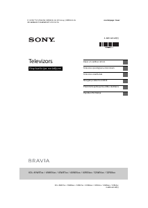 Rokasgrāmata Sony Bravia KDL-49WE753 Šķidro kristālu televizors