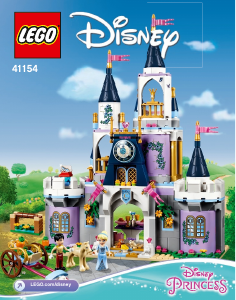 Instrukcja Lego set 41154 Disney Princess Wymarzony zamek Kopciuszka
