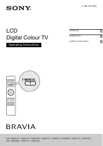 Manual Sony Bravia KDL-52NX800 LCD Television