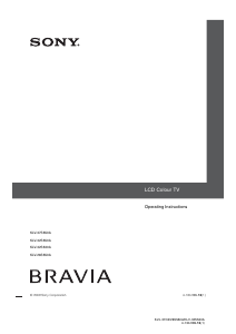 Bruksanvisning Sony Bravia KLV-32S550A LCD TV