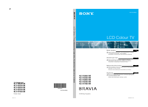 Käyttöohje Sony Bravia KLV-S40A10E Nestekidetelevisio