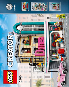 Brugsanvisning Lego set 10260 Creator Midtbyens café
