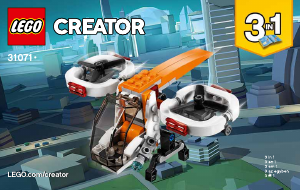 Manual Lego set 31071 Creator Drone explorer