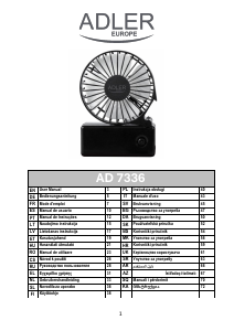Vadovas Adler AD 7336 Ventiliatorius