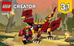 Instrukcja Lego set 31073 Creator Mityczne stworzenia