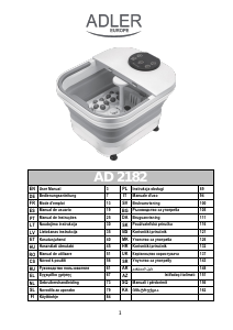 Instrukcja Adler AD 2182 Masażer do stóp