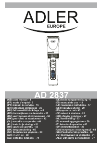 Instrukcja Adler AD 2837 Strzyżarka do włosów