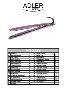 Manuale Adler AD 2329 Piastra per capelli