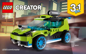 Manual Lego set 31074 Creator Rocket rally car