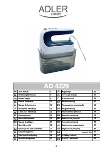 Bedienungsanleitung Adler AD 4229 Handmixer