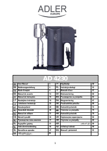 Brugsanvisning Adler AD 4230 Håndmixer