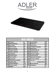 Brugsanvisning Adler AD 6516 Kogesektion