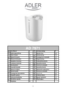 Návod Adler AD 7971 Zvlhčovač