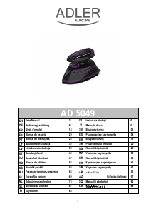 Mode d’emploi Adler AD 5049 Fer à repasser