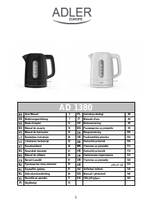 Priručnik Adler AD 1380 Čajnik