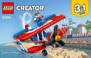 Brugsanvisning Lego set 31076 Creator Vovehalsens stuntfly