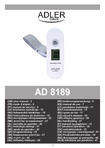 Vadovas Adler AD 8189 Bagažo svarstyklės