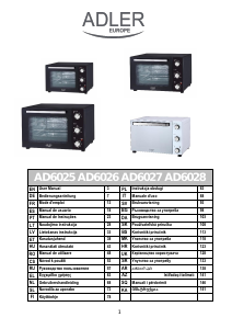 Εγχειρίδιο Adler AD 6026 Φούρνος