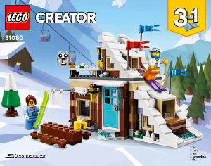 Manual Lego set 31080 Creator Modular winter vacation