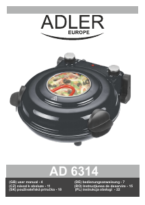 Bruksanvisning Adler AD 6314 Pizzaugn