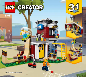 Návod Lego set 31081 Creator Skejťácky dom