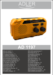 Посібник Adler AD 1197 Радіо
