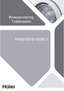Bruksanvisning Haier HWB100-B14858U1 Tvättmaskin