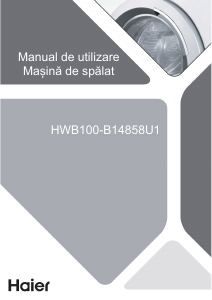 Manual Haier HWB100-B14858U1 Mașină de spălat