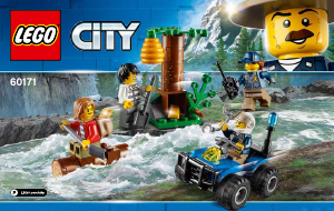 Manual Lego set 60171 City Fugitivos da montanha