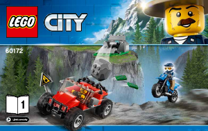 Návod Lego set 60172 City Naháňačka v priesmyku