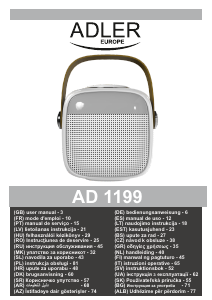 Priročnik Adler AD 1199 Zvočnik