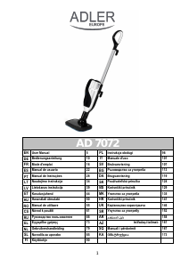 Manuale Adler AD 7072 Pulitore a vapore