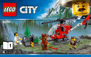 Bedienungsanleitung Lego set 60174 City Hauptquartier der Bergpolizei