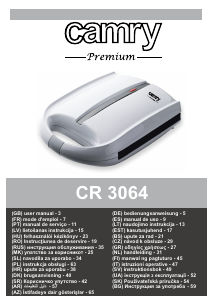 Manual Camry CR 3064 Contact Grill
