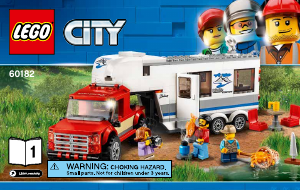 Bedienungsanleitung Lego set 60182 City Pickup & Wohnwagen