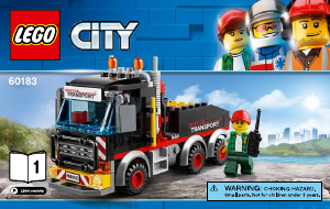 Manual Lego set 60183 City Heavy cargo transport