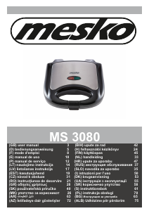 Manual Mesko MS 3080 Grătar electric