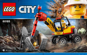 Bedienungsanleitung Lego set 60185 City Power-Spalter für den Bergbau