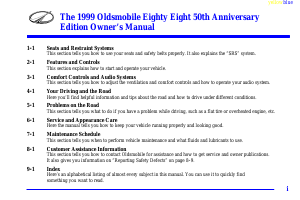 Bruksanvisning Oldsmobile Eighty-Eight (1999)