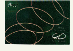 Bruksanvisning Oldsmobile Cutlass Supreme (1997)