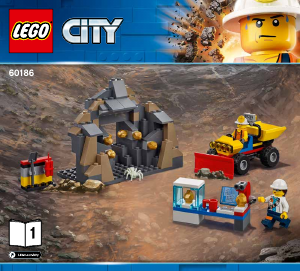 Bedienungsanleitung Lego set 60186 City Schweres Bohrgerät für den Bergbau