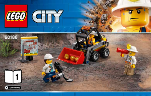 Bedienungsanleitung Lego set 60188 City Bergbauprofis an der Abbaustätte