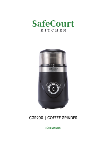 Mode d’emploi Safecourt CGR200 Moulin à café