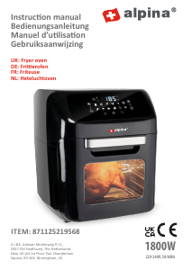 Handleiding Alpina AF810DW Oven