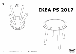 Käyttöohje IKEA PS 2017 Jakkara