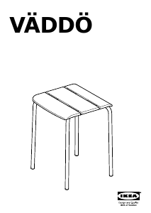 Kasutusjuhend IKEA VADDO Taburet