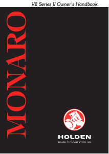 Manual Holden V2 Monaro (2002)