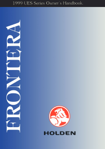 Manual Holden Frontera (1999)