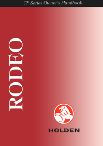 Manual Holden TF Rodeo (1999)
